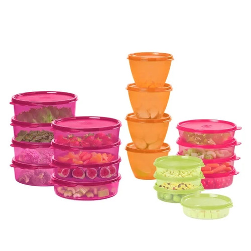 Tupperware meal prep set - tupperware, pink