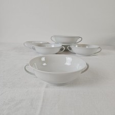 Bols À Bouillon En Porcelaine Blanche De Limoges