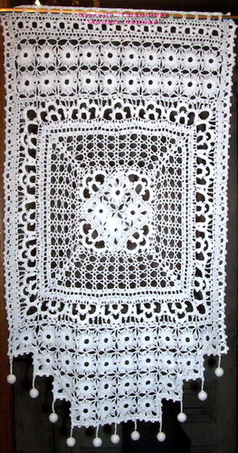 Rideau crochet artisanat - crochet,