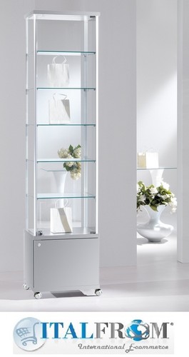 Vitrine verre avec armoire - en,