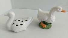 2 OISEAUX EN CERAMIQUE (oie