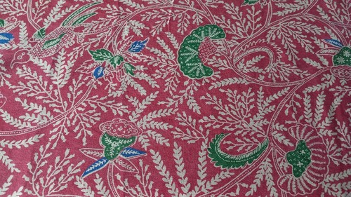 Ancien tissu coton vintage - tissu, en