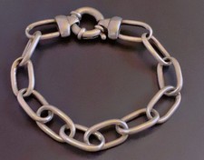 Superbe bracelet gourmette argent massif bracelet maille gourmette