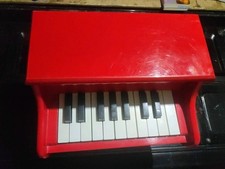 Piano Jouet enfant 18 Touches Rouge Laqué Tbe