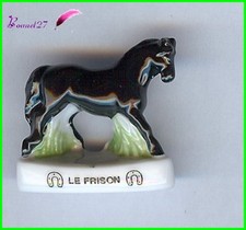 Feve Les races de Cheval Horse Edition Atlas " Le Frison " #A51