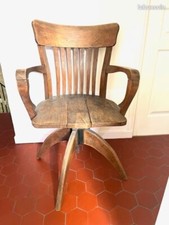 Ancien Fauteuil De Bureau Américain 1940