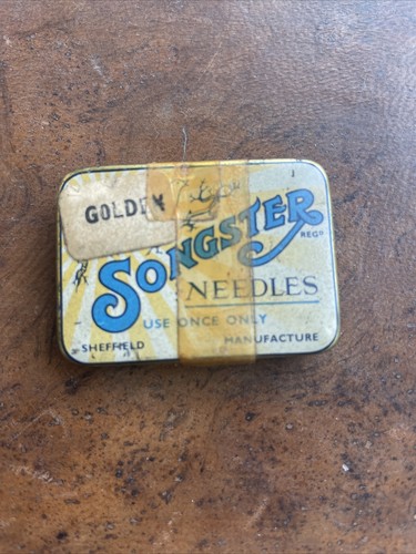 Boite aiguilles gramophone old - boite,