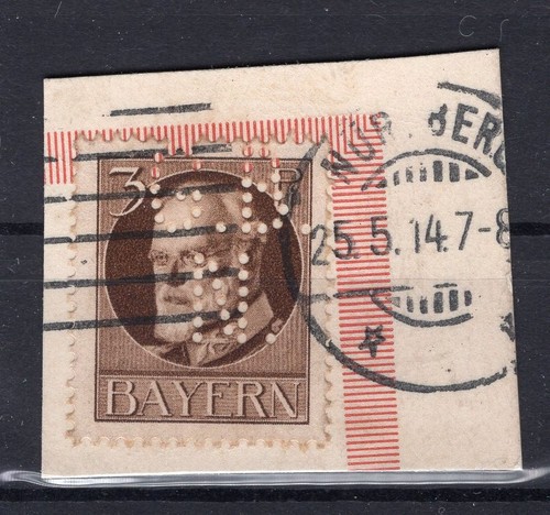 Bayern firmenlochung perfin - bayern,