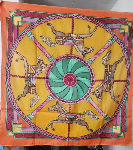 Foulard soie peint - en,