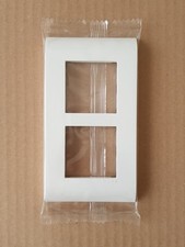 LEGRAND 75022 - 1 Plaque VERTICALE 2 postes - Blanc - ancien MOSAIC 45