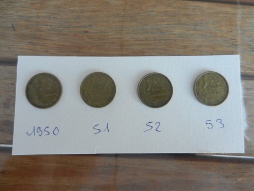 Lot pièces 20 francs - lot, de