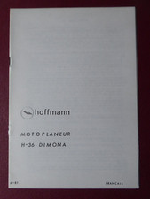 BROCHURE PUB HOFFMANN FLUGZEUGBAU H-36 DIMONA MOTORGLIDER MOTOPLANEUR