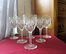 6 verre vin rouge en cristal de saint louis modèle FLORENCE  signé H 16,3 cm