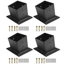 Supports de pergola de toit incliné résistant aux intempéries pour poteaux et