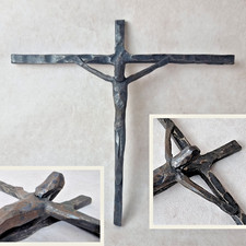 Crucifix Ancien en Fer Forgé