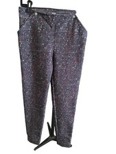 Superbe Et Authentique Pantalon Slim Chanel Imprimé Tweed 40 Jamais Porté 