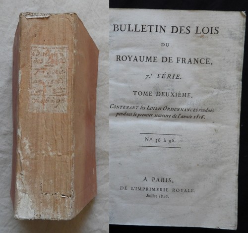 Bulletin des lois royaume - bulletin,