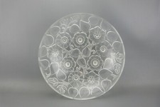 Belle coupe centre de table, Art Déco décor floral, verre dépoli, début XX ème.