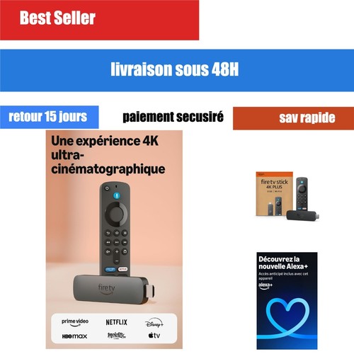 Clé amazon fire tv - tv, 4k