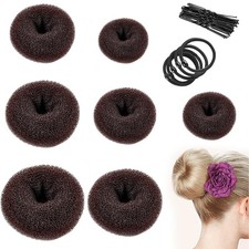 7 Pièces Marron Cheveux