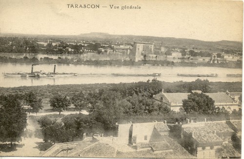 Tarascon vue générale bateau - générale,
