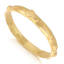 Anneau chapelet jaune 18k - anneau,