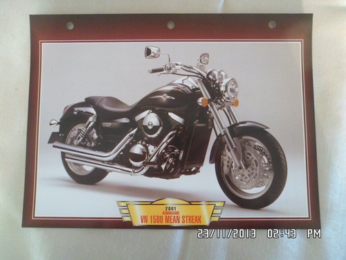 Carte fiche moto - moto, kawasaki