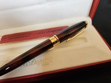 Stylo Bille/Porte Mine Dupont OLYMPIO Laque de Chine & Plaqué or NEUF PVP:729€