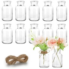 Lot de 12 petits vases en