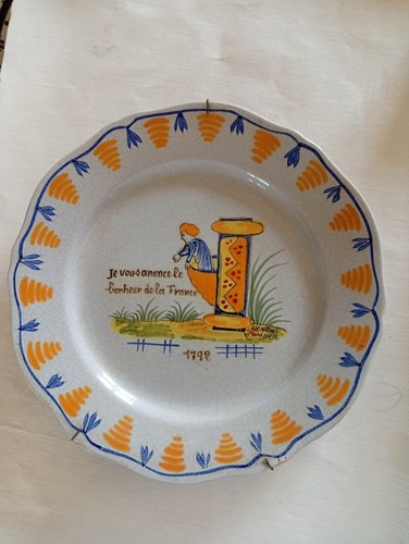 Assiette henriot quimper - assiette,