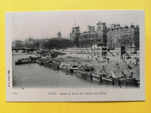 Cpa paris quai port de - cpa, et