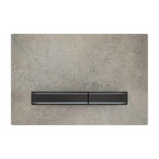 SIGMA50 EFFET CIMENT NOIR CHROMÉ PLAQUE DE COMMANDE POUR CASSETTE GEBERIT