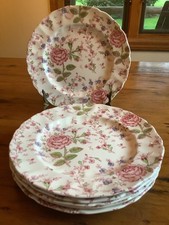 6 Vintage Johnson Bros Rose