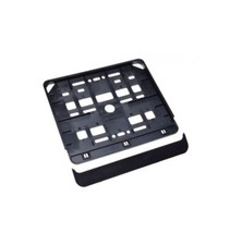 Cadre de plaque d'immatriculation moto noir