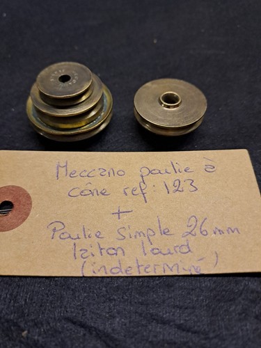 Meccano poulie cône - à, ref.63
