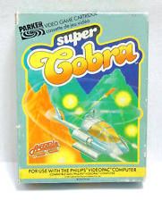 SUPER COBRA PARKER PHILIPS VIDEOPAC CASSETTE JEU COMPLET NOTICE & PUB CATALOGUE
