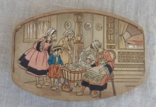 ANCIENNE BOÎTE DE DRAGÉES - BAPTÊME BRETON - 1924 - ILLUSTRATEUR ML MAÎTREJEAN