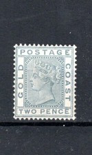 Gold Coast 1884-91 2D Gris SG