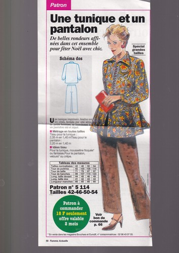 Patron femme actuelle - femme,
