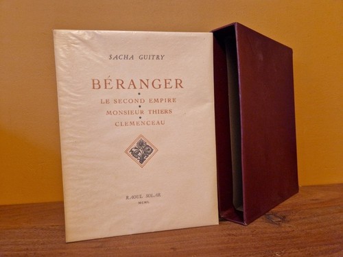 Béranger second empire - , thiers
