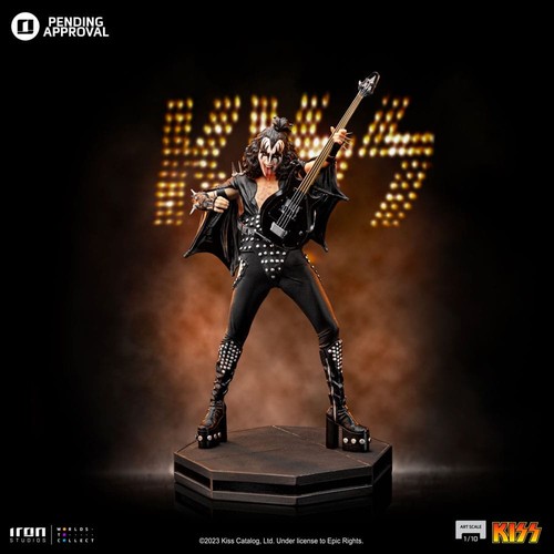 Kiss statue rock gene simmons - kiss,