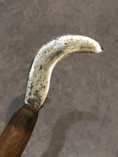 outil ancien petite serpe de vannier jardinier tailler objet ancien.