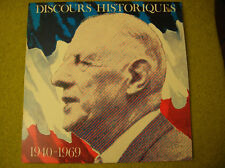 LP DISCOURS HISTORIQUE- GENERAL DE GAULLE-1940-1969- 33.001