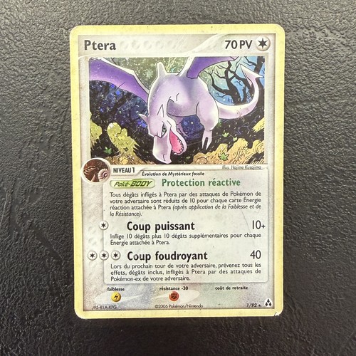Carte pokémon holo ptera - holo, 1/92