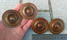 1 Ancienne décoration Rosace Bouton en bronze ou laiton, meuble D=5,8cm