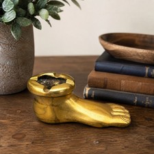 Cendrier vintage en bronze en