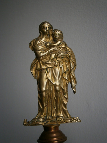 Vierge enfant bronze - l'enfant,