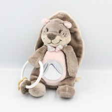 Doudou Castor Léontine gris