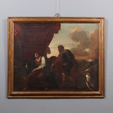 Tableau Ancien Scène Biblique