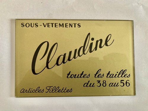 Plaque verre publicitaire - plaque, de